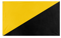 A mockup of the custom flag 'Capitalist Flag' on a white background