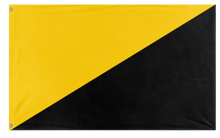 A mockup of the custom flag 'Capitalist Flag' on a white background