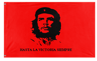 A mockup of the custom flag 'Che Guavara Flag' on a white background