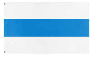 A mockup of the custom flag 'Russian No War Flag' on a white background
