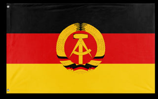 A mockup of the custom flag 'Socialist Germany Flag' on a white background