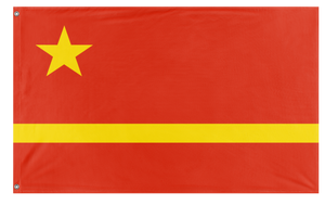 A mockup of the custom flag 'Socialist China Flag' on a white background