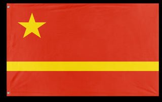 A mockup of the custom flag 'Socialist China Flag' on a white background
