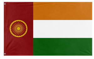 A mockup of the custom flag 'Socialist India Flag' on a white background