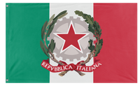 A mockup of the custom flag 'Socialist Italy Flag' on a white background