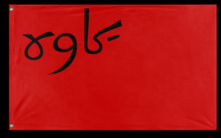 A mockup of the custom flag 'Socialist Iran Flag' on a white background