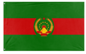 A mockup of the custom flag 'Socialist Bolivia Flag' on a white background