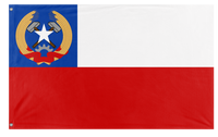 A mockup of the custom flag 'Socialist Chile Flag' on a white background