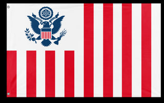 A mockup of the custom flag 'United States Customs Flag' on a white background
