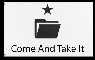 A mockup of the custom flag '3D Printing Flag' on a white background