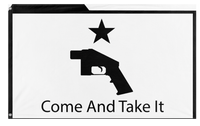 A mockup of the custom flag 'Ghost Gun Flag' on a white background