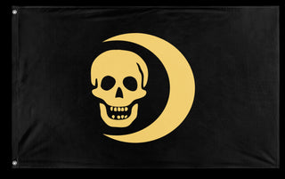 A mockup of the custom flag 'Flag of Minas Morgul flag' on a white background