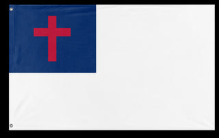 A mockup of the custom flag 'Christianity Flag' on a white background