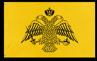 A mockup of the custom flag 'Orthodox Flag' on a white background