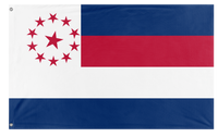 A mockup of the custom flag '11th Texas Cavalry Flag' on a white background