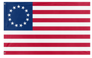 A mockup of the custom flag 'Betsy Ross Flag' on a white background