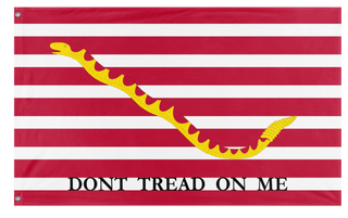 A mockup of the custom flag 'First Navy Jack Flag' on a white background