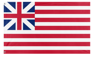 A mockup of the custom flag 'Grand Union Flag' on a white background