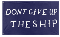 A mockup of the custom flag 'Commodore Perry "Don't Give Up the Ship" Flag' on a white background