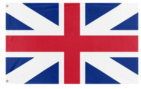 A mockup of the custom flag 'Kings Colors Flag' on a white background