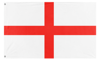 A mockup of the custom flag 'St. George's Cross Flag' on a white background
