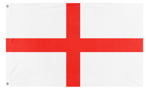 A mockup of the custom flag 'St. George's Cross Flag' on a white background