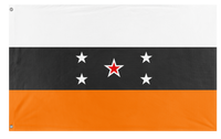 A mockup of the custom flag 'American Sovereign Republic flag' on a white background