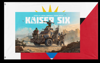 A mockup of the custom flag 'T flag' on a white background