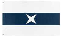 A mockup of the custom flag 'Norbrithia flag' on a white background