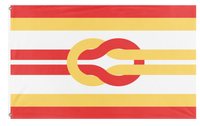 A mockup of the custom flag 'kjfhkjgf flag' on a white background