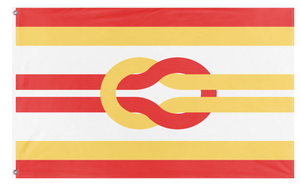 A mockup of the custom flag 'kjfhkjgf flag' on a white background