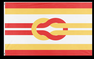 A mockup of the custom flag 'kjfhkjgf flag' on a white background