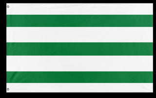 A mockup of the custom flag '. flag' on a white background