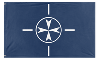 A mockup of the custom flag 'Order of St. Vince flag' on a white background