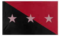 A mockup of the custom flag 'Tonopah Peoples Republic flag' on a white background