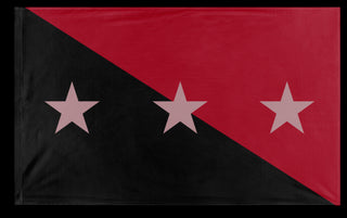 A mockup of the custom flag 'Tonopah Peoples Republic flag' on a white background