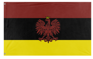 A mockup of the custom flag 'Kingdom of Helos flag' on a white background