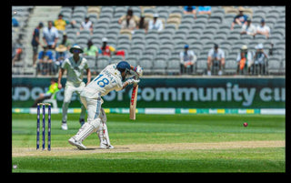A mockup of the custom flag 'Virat Kohli flag' on a white background