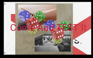 A mockup of the custom flag 'T flag' on a white background