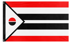A mockup of the custom flag 'Arapaho Nation flag' on a white background