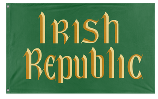 A mockup of the custom flag 'Irish Republic flag' on a white background