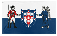 A mockup of the custom flag 'Australian Royalist flag' on a white background