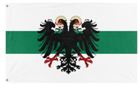 A mockup of the custom flag 'Republic of Eastern Bulgaria flag' on a white background