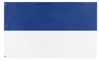 A mockup of the custom flag 'the future flag' on a white background