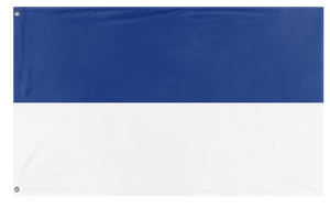 A mockup of the custom flag 'the future flag' on a white background