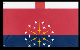 A mockup of the custom flag 'T flag' on a white background