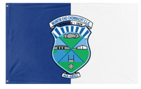 A mockup of the custom flag 'munchie flag' on a white background