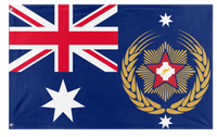 A mockup of the custom flag 'Australasia flag' on a white background