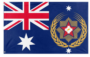 A mockup of the custom flag 'Australasia flag' on a white background