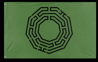 A mockup of the custom flag 'Ghorman Protester Flag' on a white background